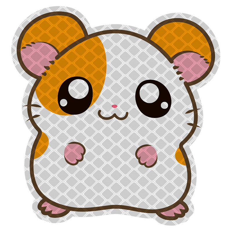 3m电动车反光豚鼠夜光个性卡通夜间警示标识汽车装饰贴