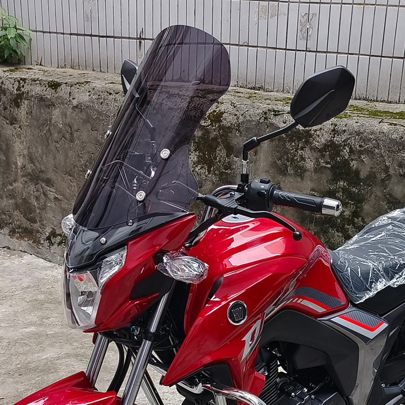 适用于豪爵dks150摩托摩托车车前挡风玻璃dk150r挡风板摩托车前挡风