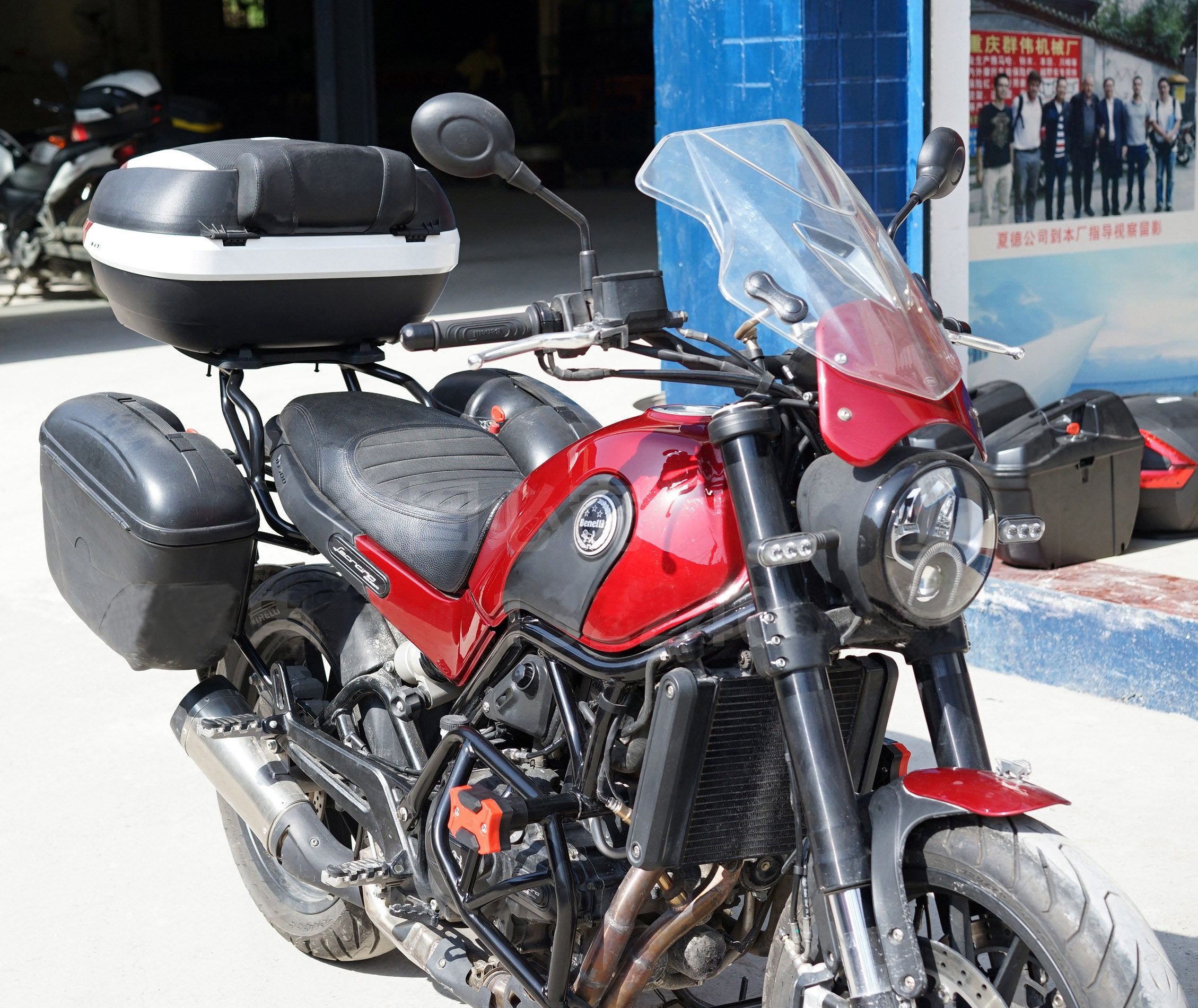 钱江贝纳利幼狮bj500保险杠复古幼狮前护杠改装防摔杠特技杠包邮