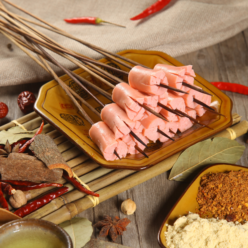 桂花开花肠锦旺火火锅香肠烧烤串串香干锅卤菜肠衣