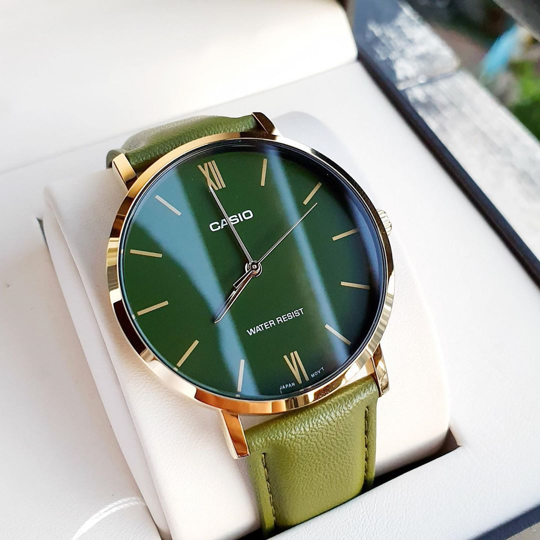 卡西欧手表男 casio女士商务学生简约指针情侣表 MTP-VT01GL-3B