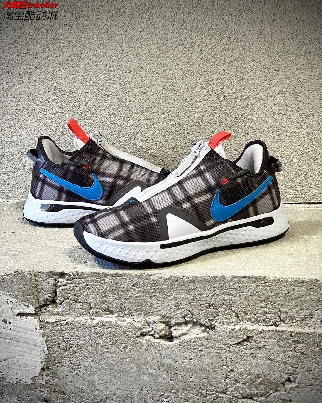 nike耐克pg4保罗乔治4代泡椒格拉链实战篮球球鞋篮球鞋