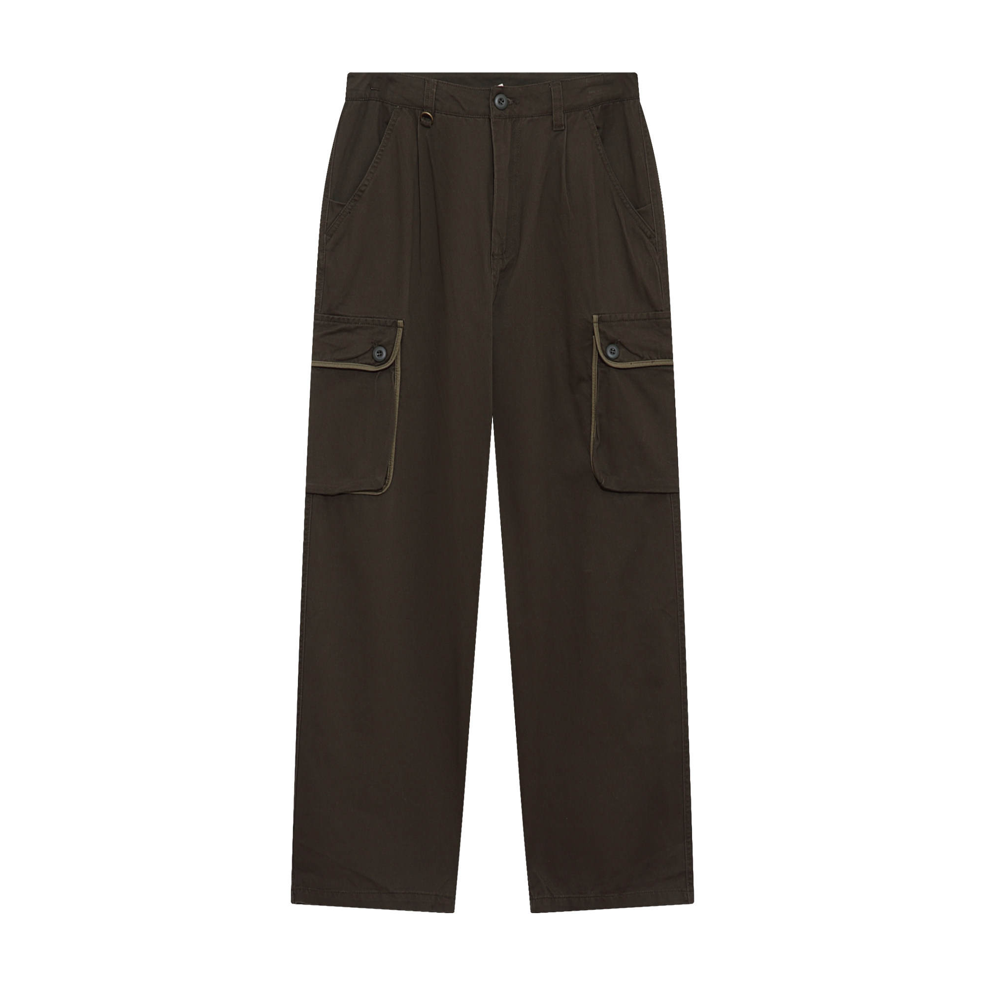 longroad撞色口袋边直筒工装裤日街头复古宽松垂感休闲裤