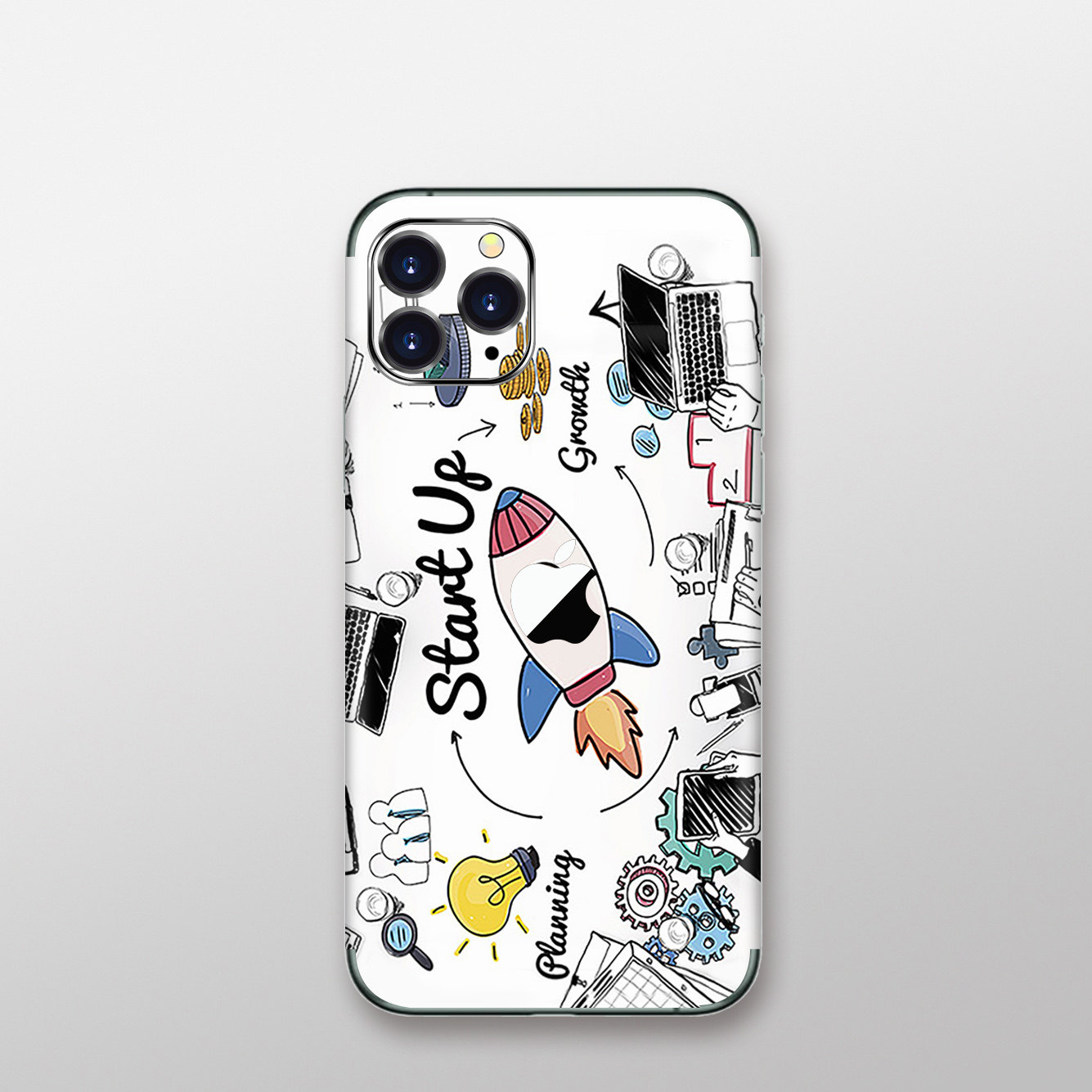 苹果11pro后膜贴纸iphonex背膜se2个性创意iphonese手机ipone7p/8plus