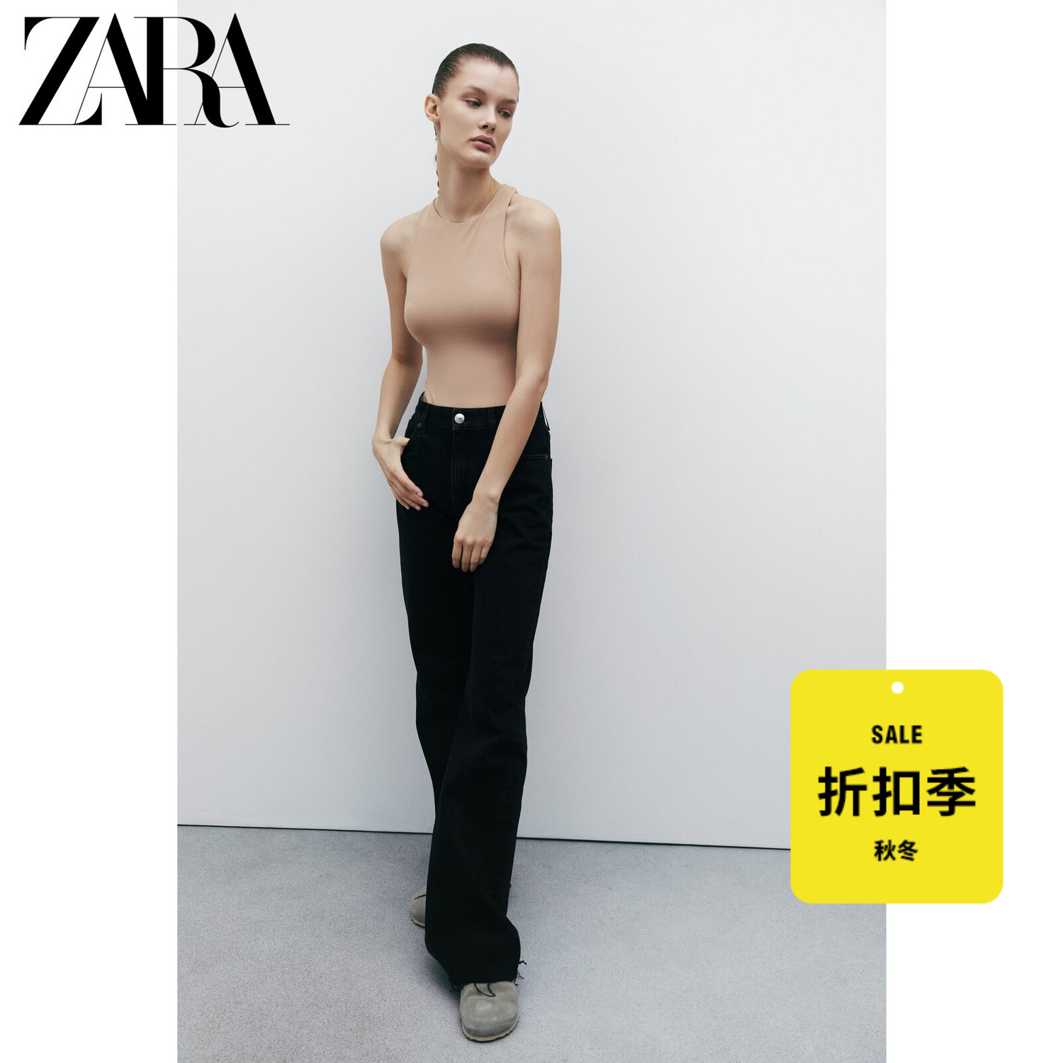 ZARA [折扣季] 女装 挂脖领连体衣 05039371613