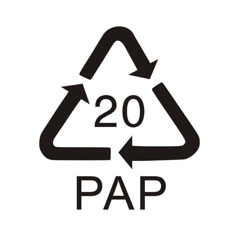 pap20环标30元1400个2cm循环纸张瓦楞纸不干胶环保不干胶标签