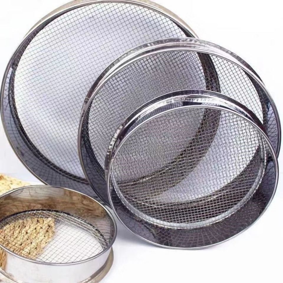 筛子面粉10-50cm304不锈钢筛网超细滤网8-200目标标准分面粉筛