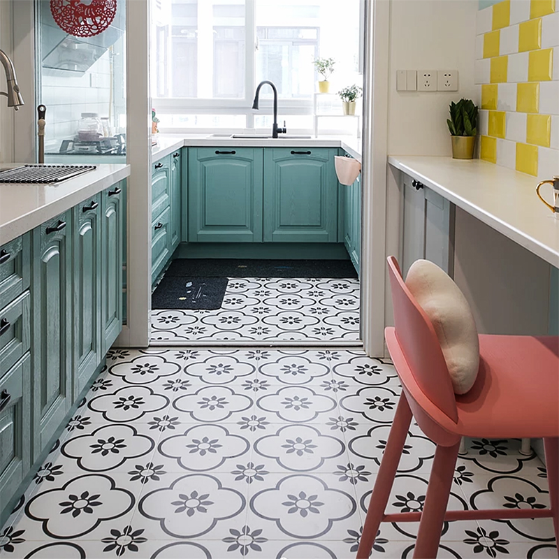 黑白花砖北欧简约厨卫瓷砖墙砖餐厅卫生间厨房花片