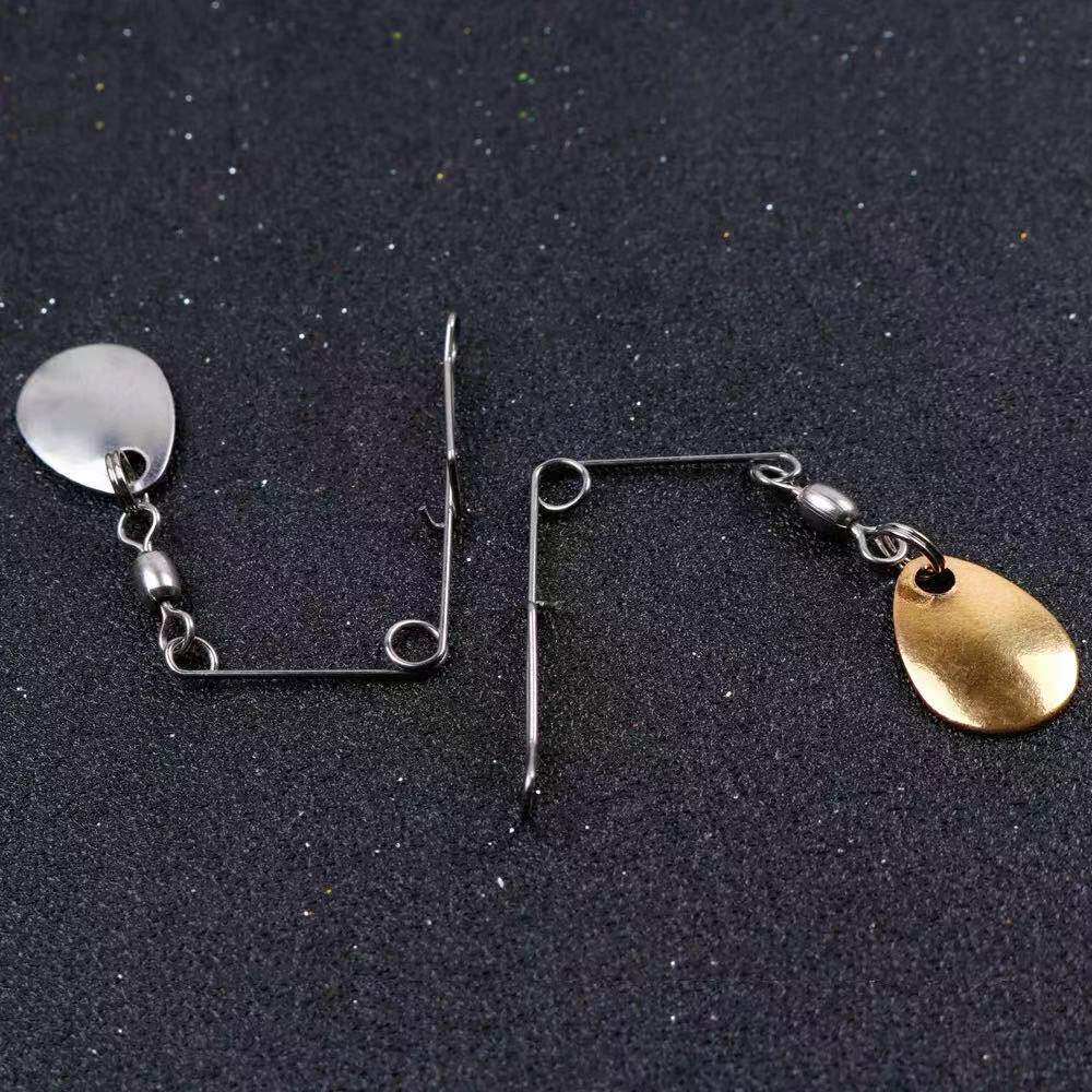 亮片复合旋转组件路亚配件胡须佬公噪音鲈鱼活饵