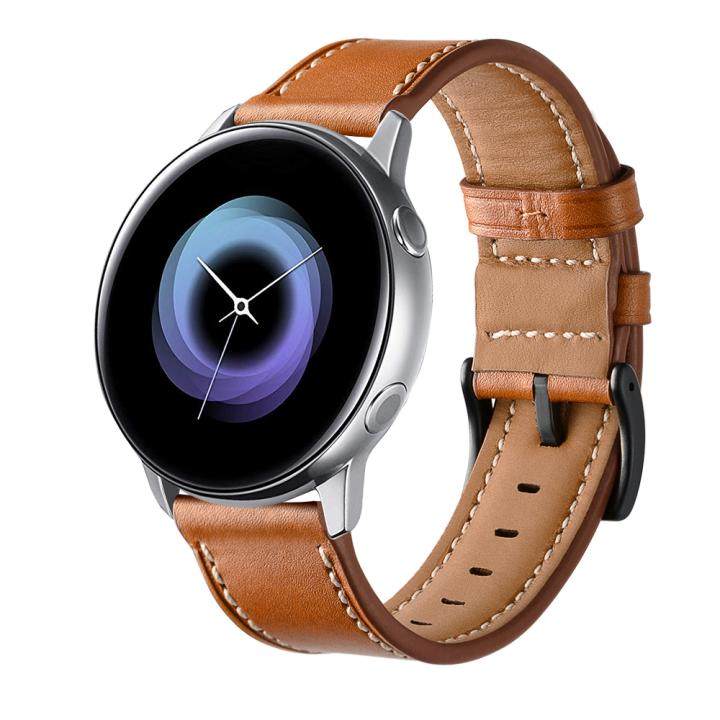 适配三星galaxywatch3智能运动手表时尚商务真皮智能手表手环表带