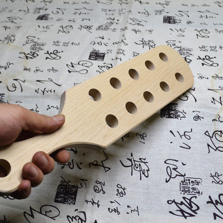 实木拍子板子手拍进口榉木健身敲打按摩保健木雕