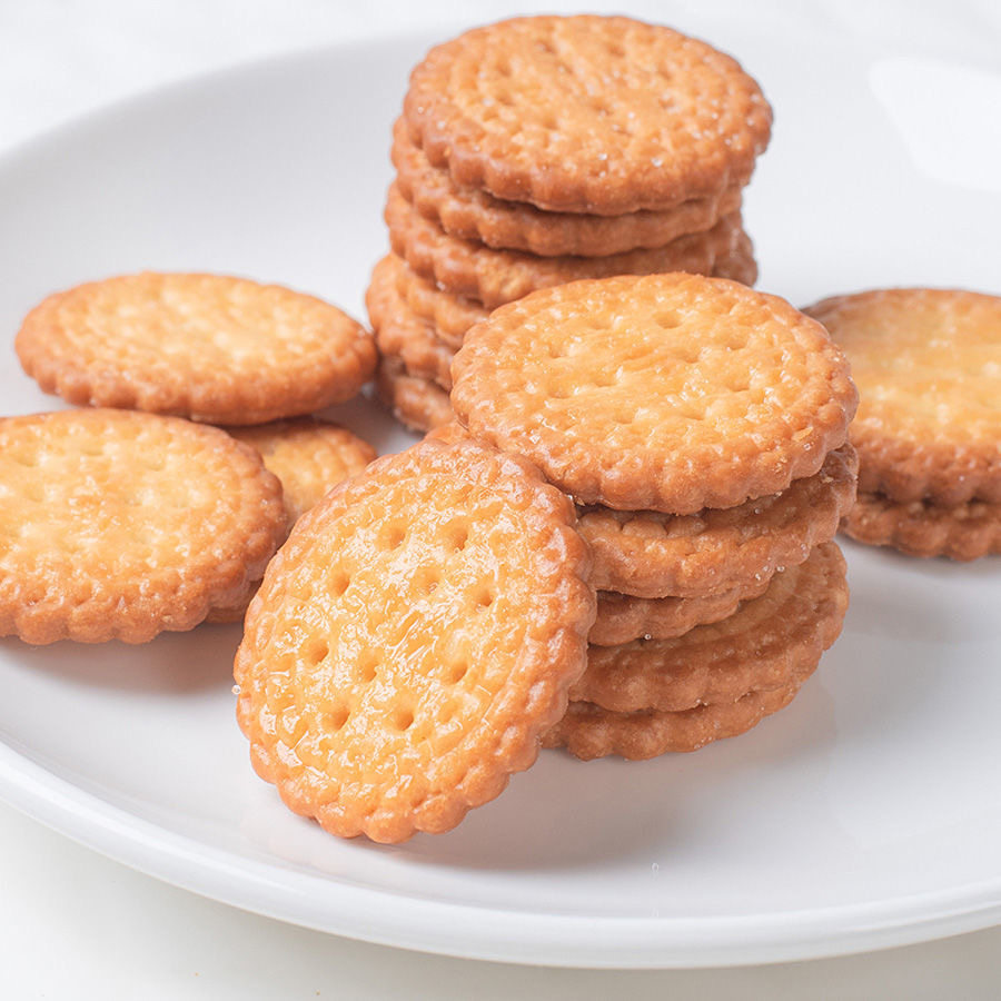 卜珂零点薄脆奶盐日式小圆圆饼韧性饼干网红韧性饼干