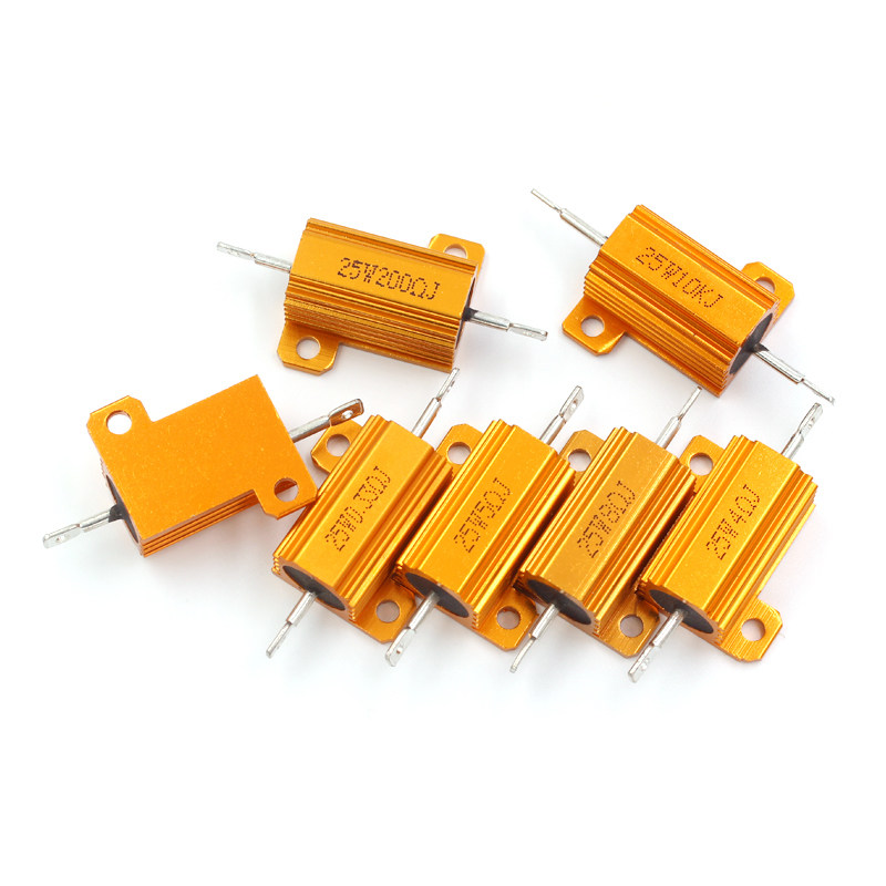 黄金10k铝壳rx24-25w电阻器大功率1k电阻器