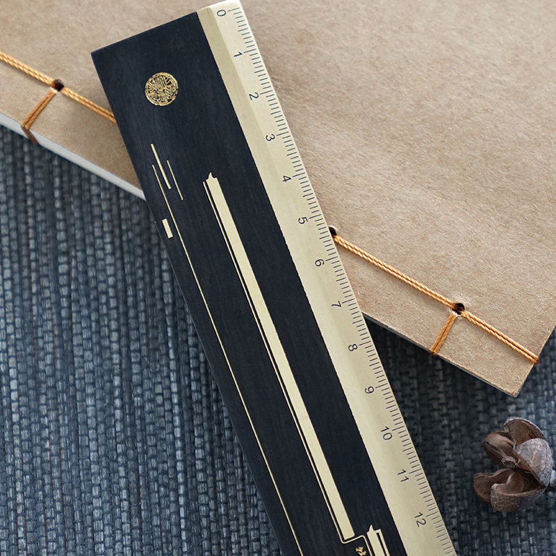 西泠教学尺子适用黄铜家用办公学生教师印象文创
