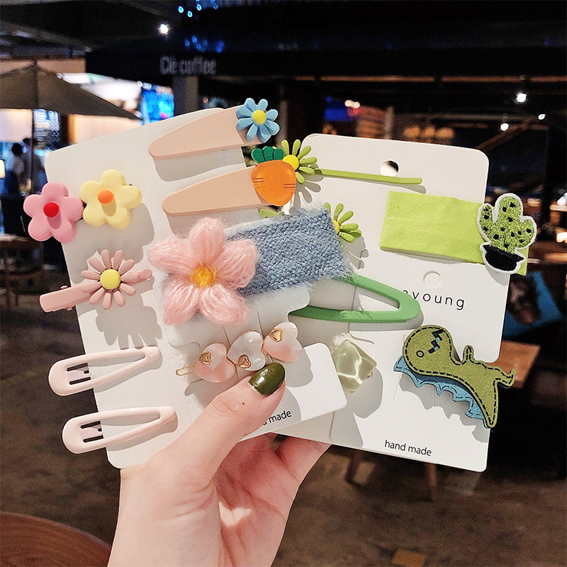 秋冬泫雅风发夹糖果色发卡小卡子一字夹刘海夹少女森系边夹头饰