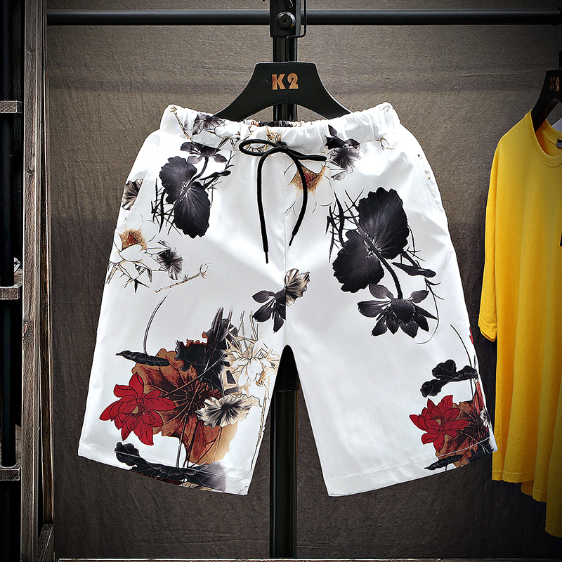 运动短裤男士2022夏季休闲五分裤时尚帅气短裤子休闲潮款男装外穿