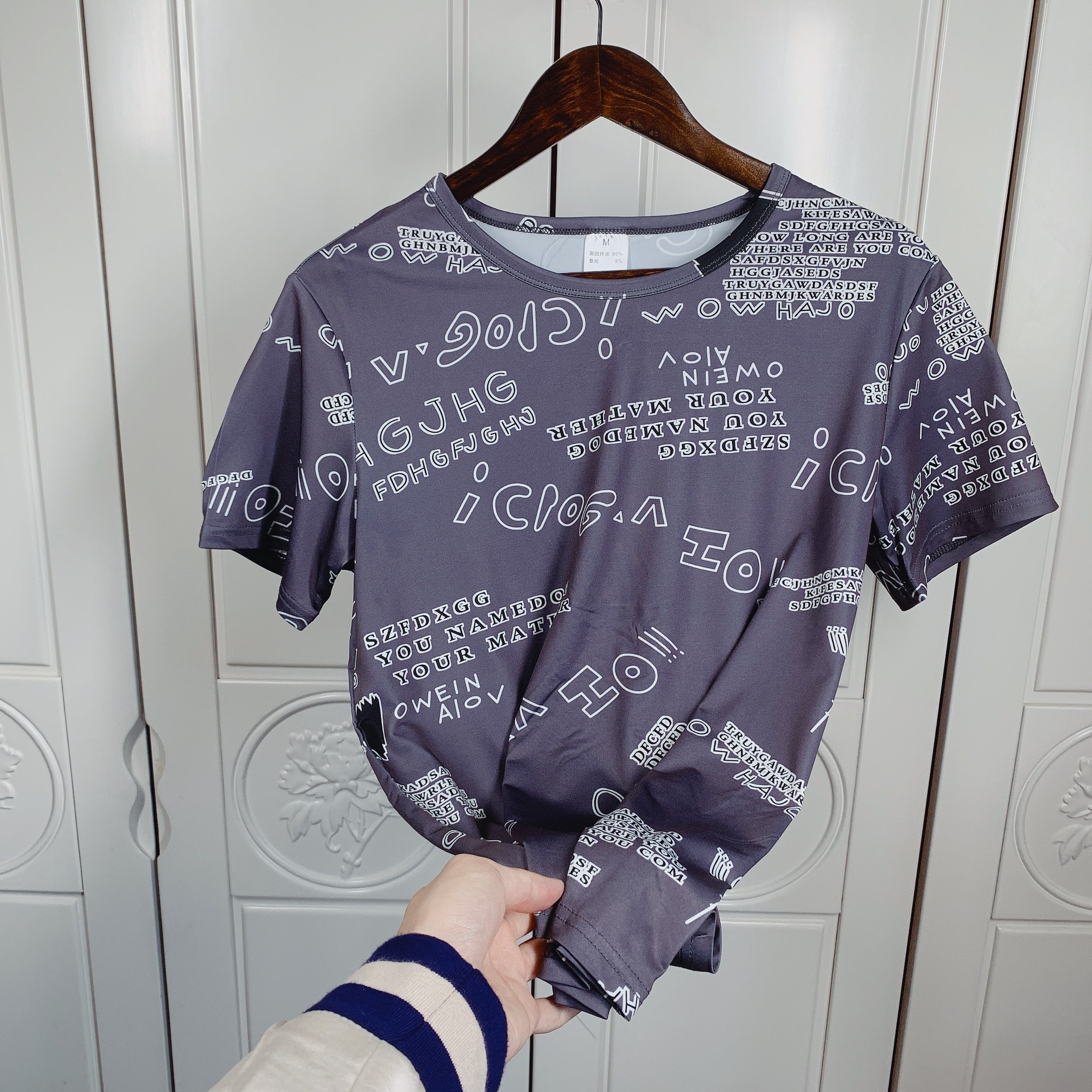 短袖t恤男夏季潮牌2021白色半截袖男装体恤上衣服情侣冰丝打底衫