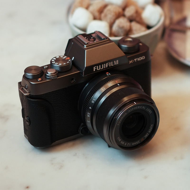 fujifilm/富士 x-t100套机复古微单反相机女vlog入门级富士xt100