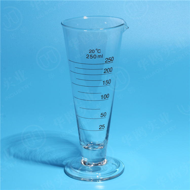 教学仪器50ml精度锥形三角实验室化学刻度量筒