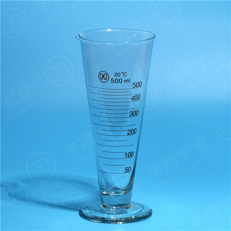 教学仪器50ml精度锥形三角实验室化学刻度量筒