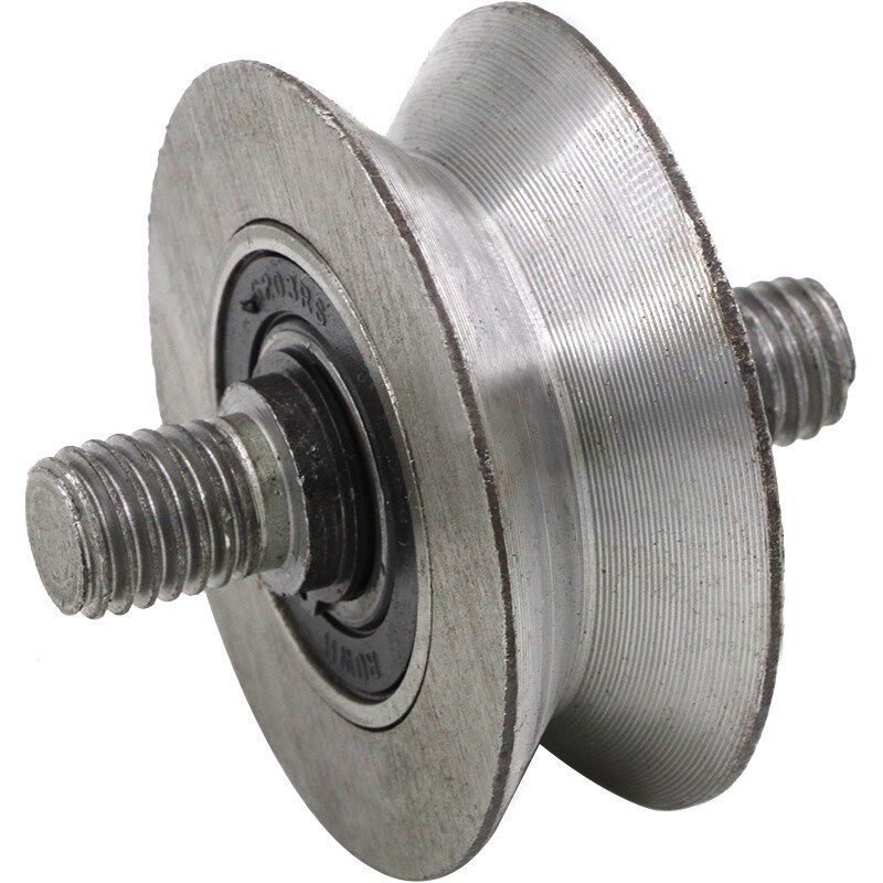 60708090vh型铁轮铁槽轮轻轨滑轮三角轮轨道轮大门轮子电动门