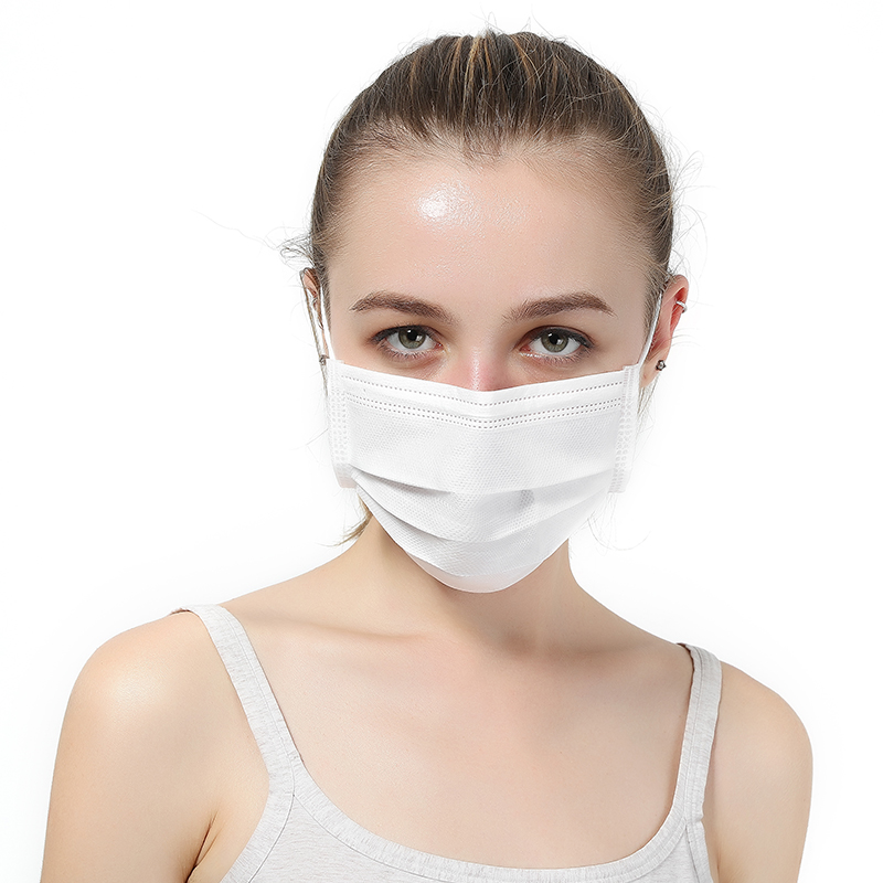 白色口罩独立包装一次性三层透气时尚加厚女神口罩