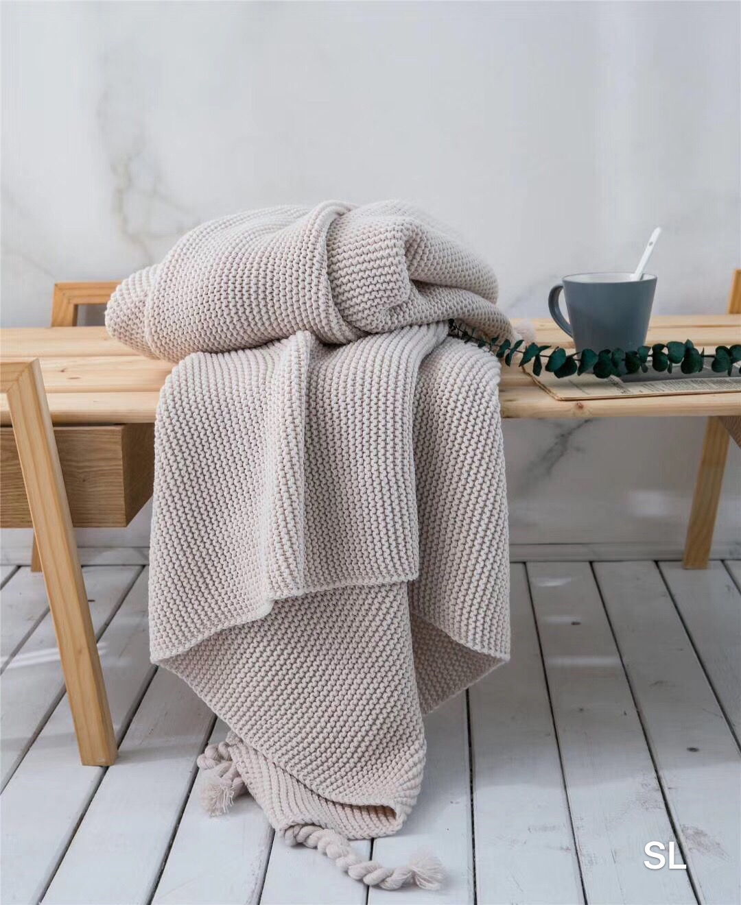 外贸出口北欧毛线盖毯欧式沙发办公室午休针织床尾床盖