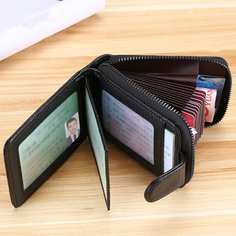 真皮皮卡包男卡证件包钱包行驶一体大容量多功能驾驶证卡包