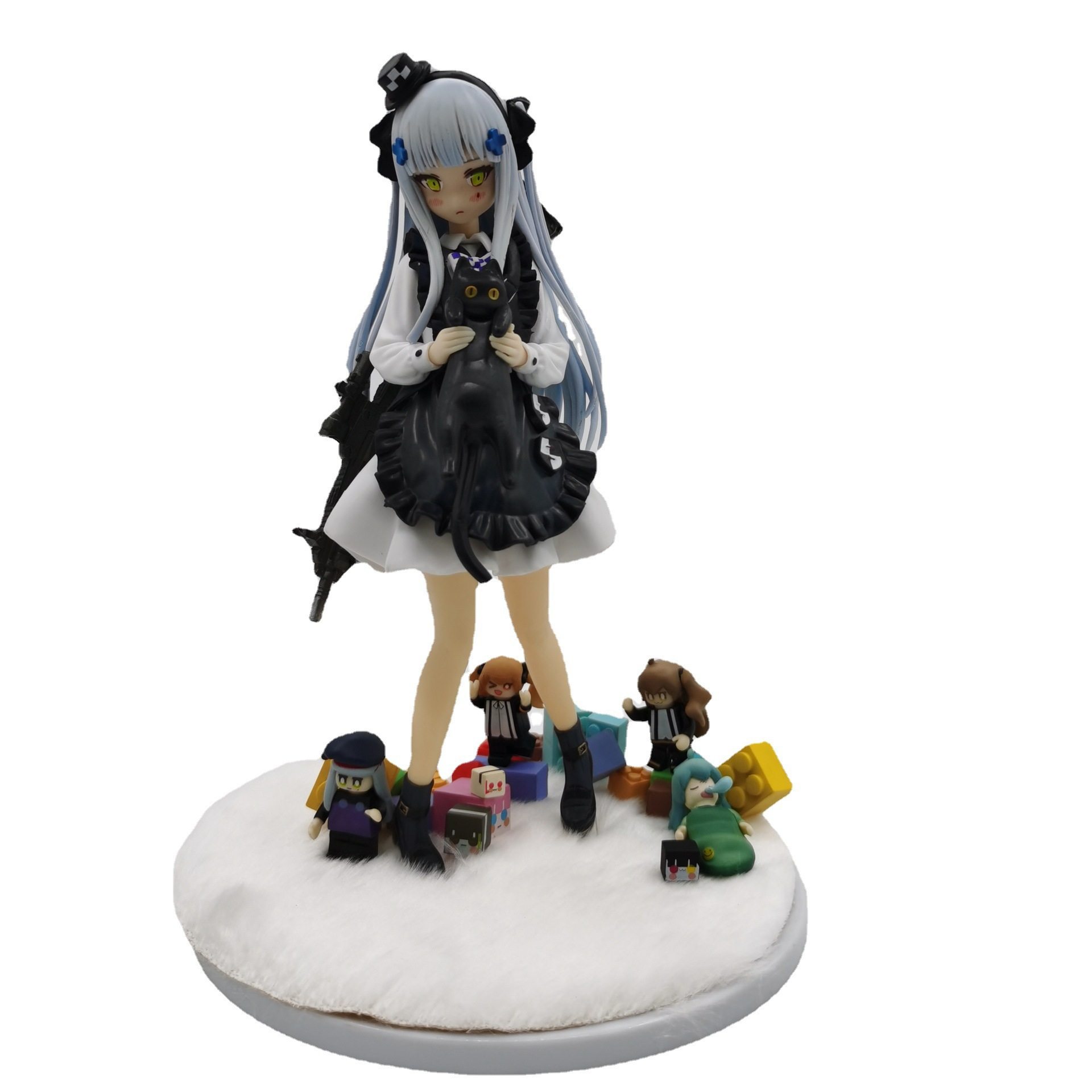 美少女少女前线hk416黑猫赠礼ver可爱女儿摆件手办