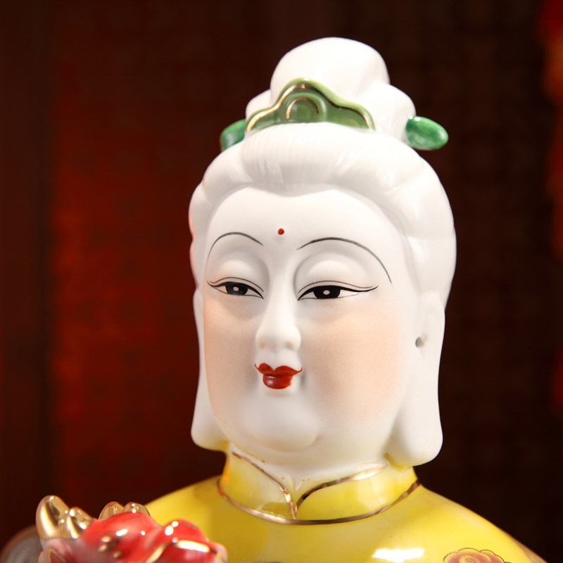 老母陶瓷黎山道教神像骊山无极家居镇平安佛像摆件
