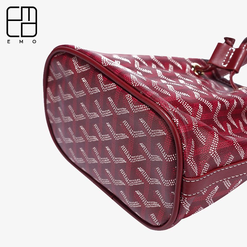 emo官方水桶狗牙包东大门正品新款百搭印花花时尚通用款女包