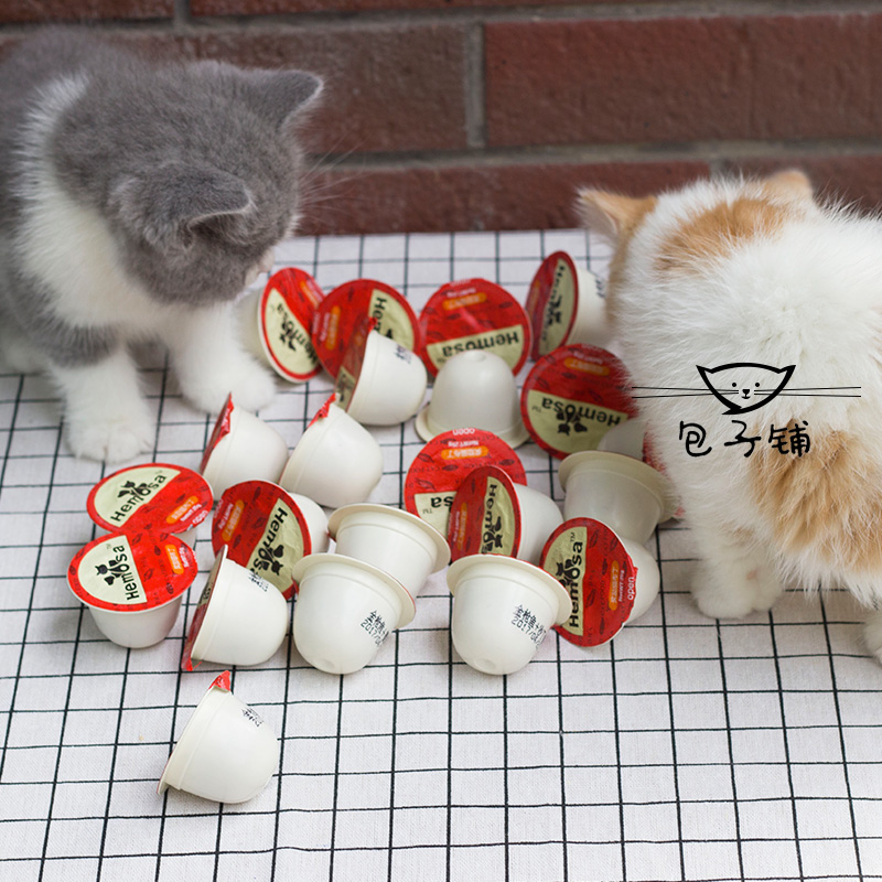 猫零食 奖励猫布丁黑沙猫果冻 金枪鱼猫果冻25g猫湿粮小罐头