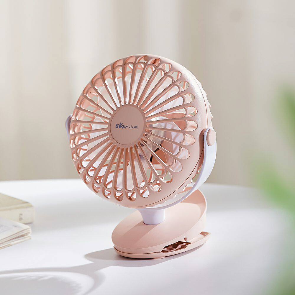 小熊电风扇迷你usb学生宿舍手持便携小型风扇办公室静音台式夹扇