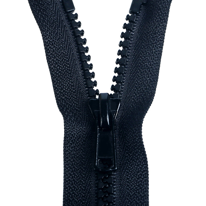 拉链5号树脂普通牙型黑色白色80cm衣服运动拉链