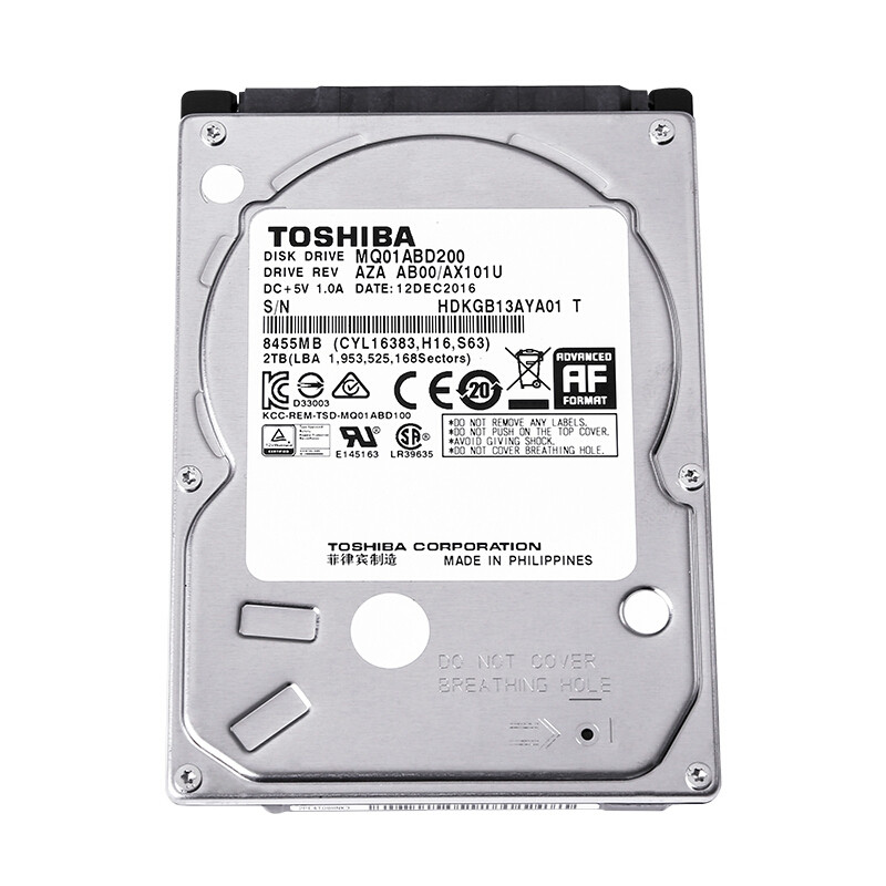 5英寸笔记本机械硬盘2tb sata3监控9.