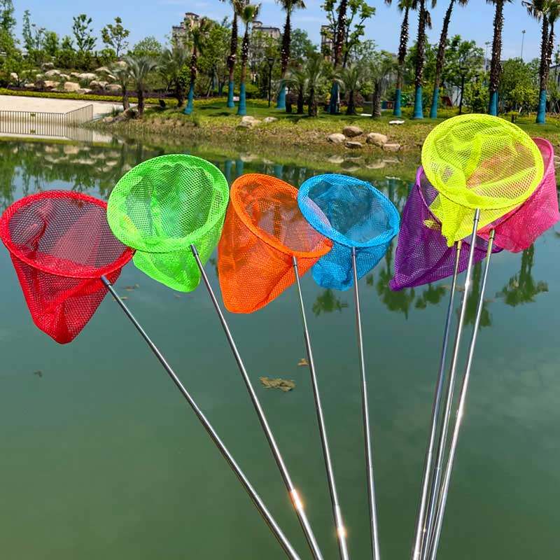 鱼网神器儿童捕鱼渔网户外网兜水桶蝴蝶蜻蜓钓鱼类玩具