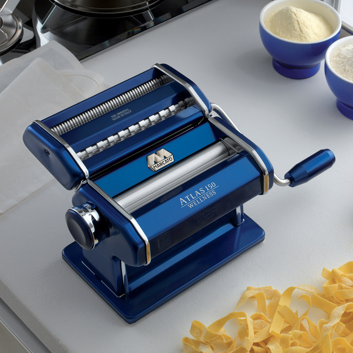 利快意大利进口马卡marcatoatlas150手动面条机压面饺子馄饨面条机