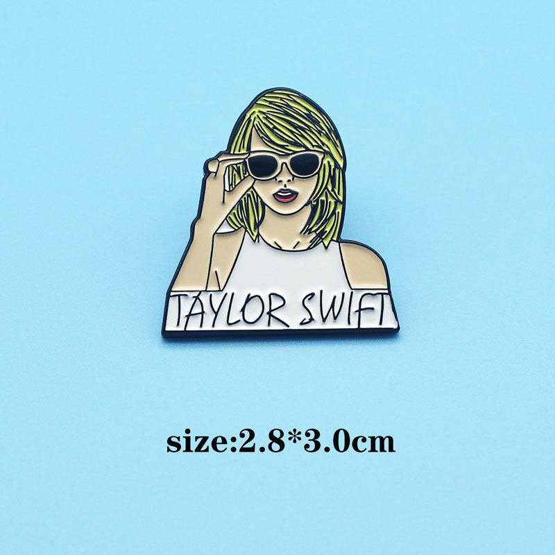 霉霉taylorswift卡通金属徽章歌手泰勒斯威夫特个性胸针