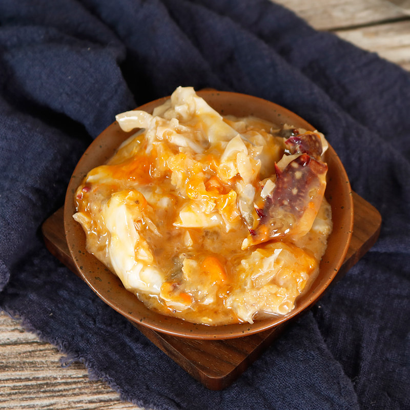 手作红膏蟹糊生腌呛醉酱螃蟹舟山特产宁波海鲜蟹类制品