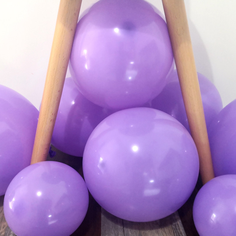 亚光紫色气球森系生日派对婚礼装饰店铺开业飘空气球