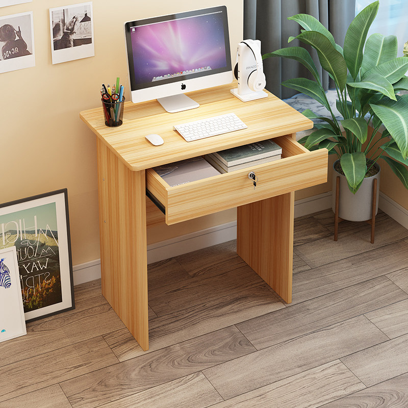 家用电脑台式桌简约单人写字桌椅套装家用卧室小桌子经济型床边桌