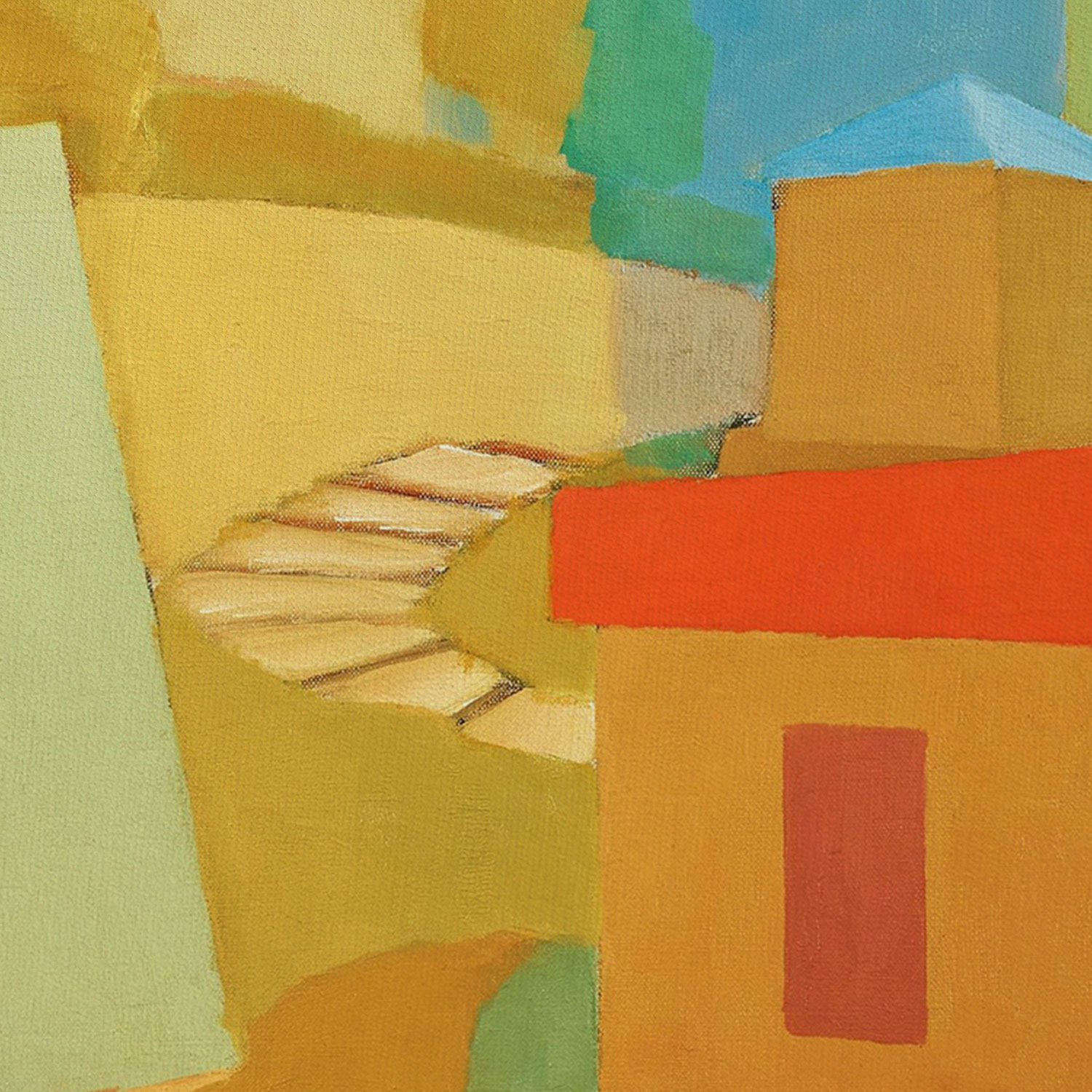 瑞典画家jovinge大师色彩风景艺术装饰画现代竖版现代装饰画