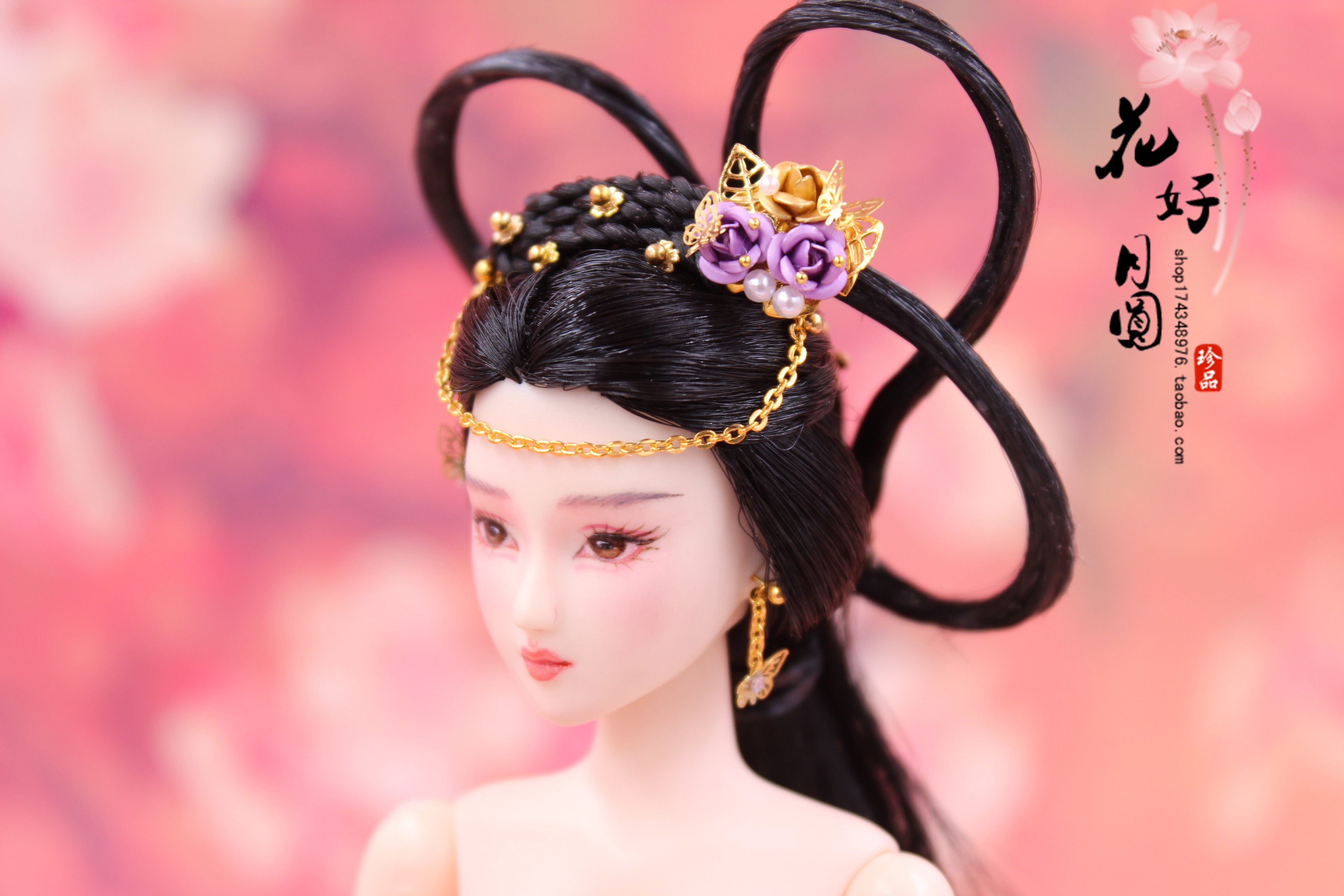 ob首饰可儿蝶恋花娃娃古装古代心怡芭比娃娃