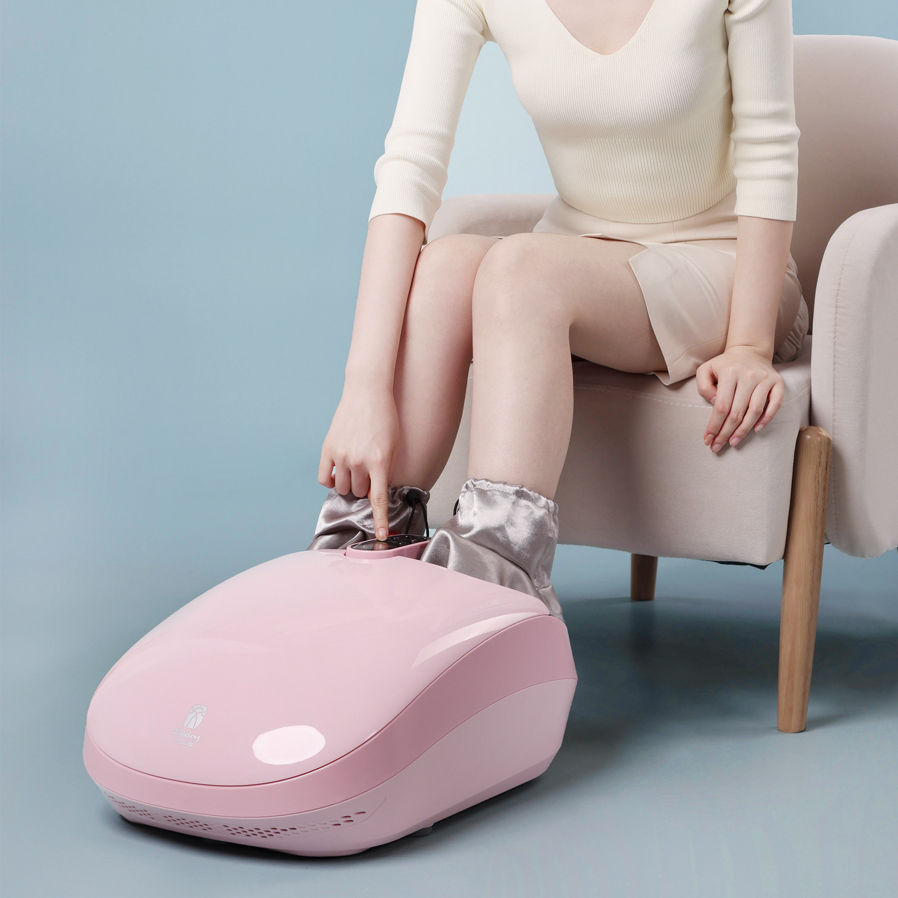 官方正品艾益生多功能温脚仪足灸仪足底足疗养生按摩温熏调理器