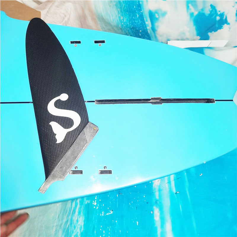 冲浪板长板尾舵碳纤维防水水草竞赛鱼鳍singlefin9舵