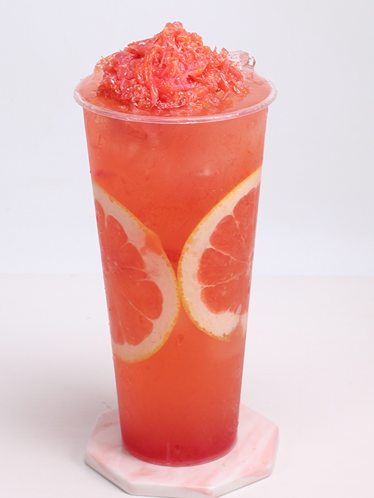 颗粒红西柚罐头850g金柚满杯红柚杨枝甘露露红果味