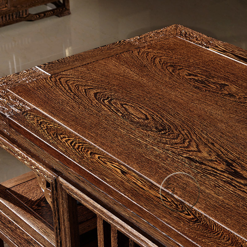 王木匠新款鸡翅木书桌办公桌新中式中式写字台书法画案红木书桌