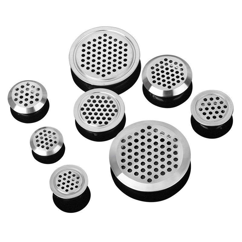 不锈钢透气孔鞋柜排气孔盖橱柜通气孔网孔洞装饰圈散热出气孔塞