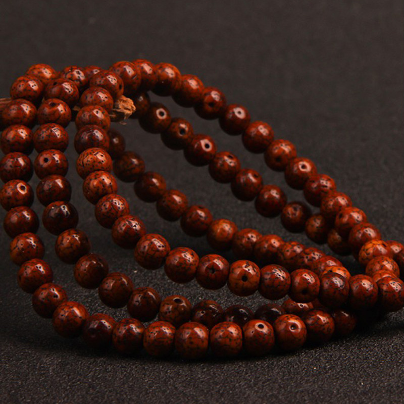 藏传天然陈籽百年老星月菩提108颗佛珠正月手串佛珠