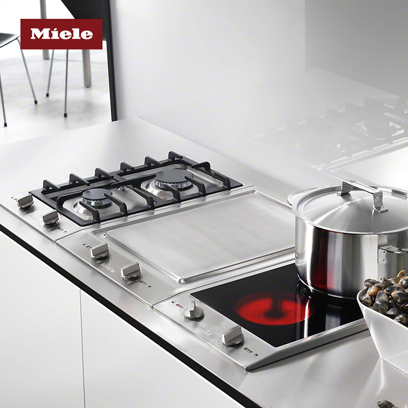 现货miele美诺铁板烧不锈钢组合式灶具cs1327德国其它厨房家电